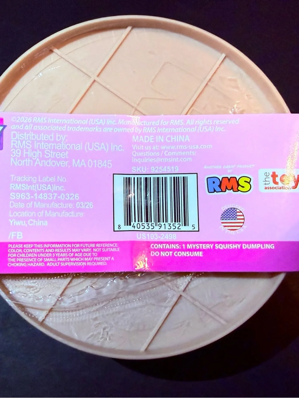 RMS Mystery Dumpling- Pork Bun Edition
